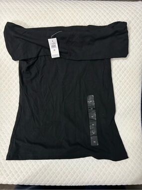 Banana Republic Black Off-The-Shoulder Tube Top